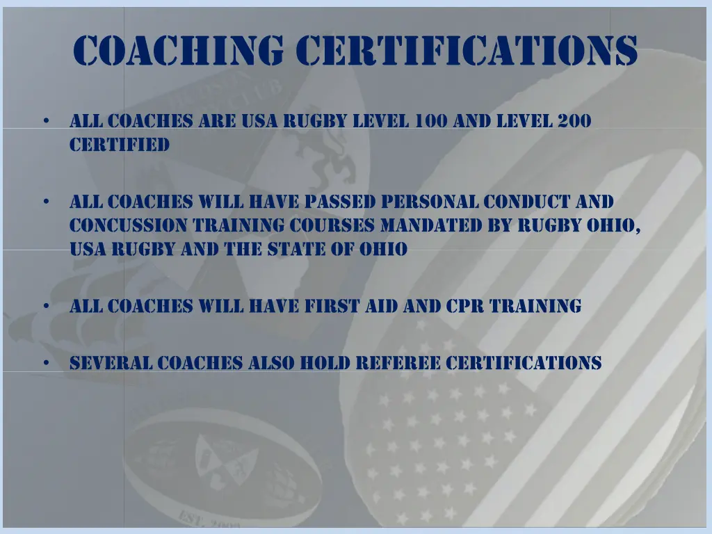 coaching certifications