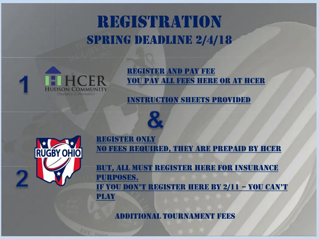 registration spring deadline 2 4 18