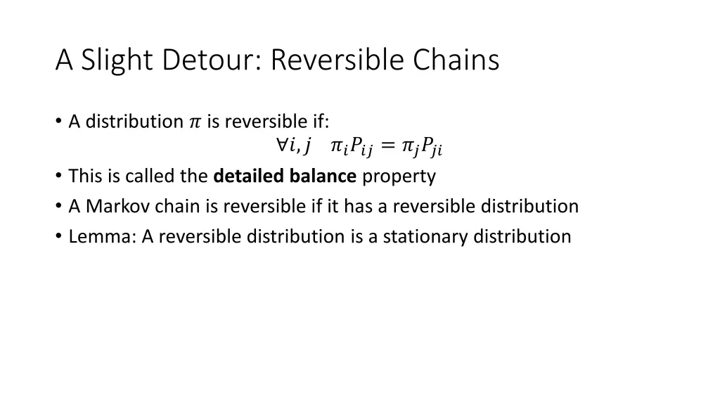 a slight detour reversible chains