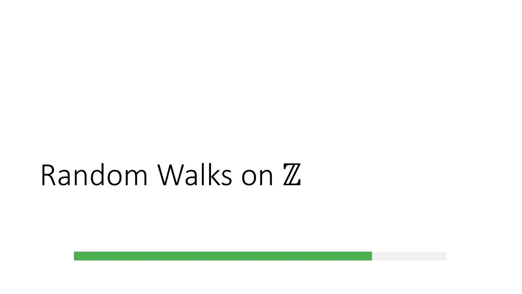 random walks on