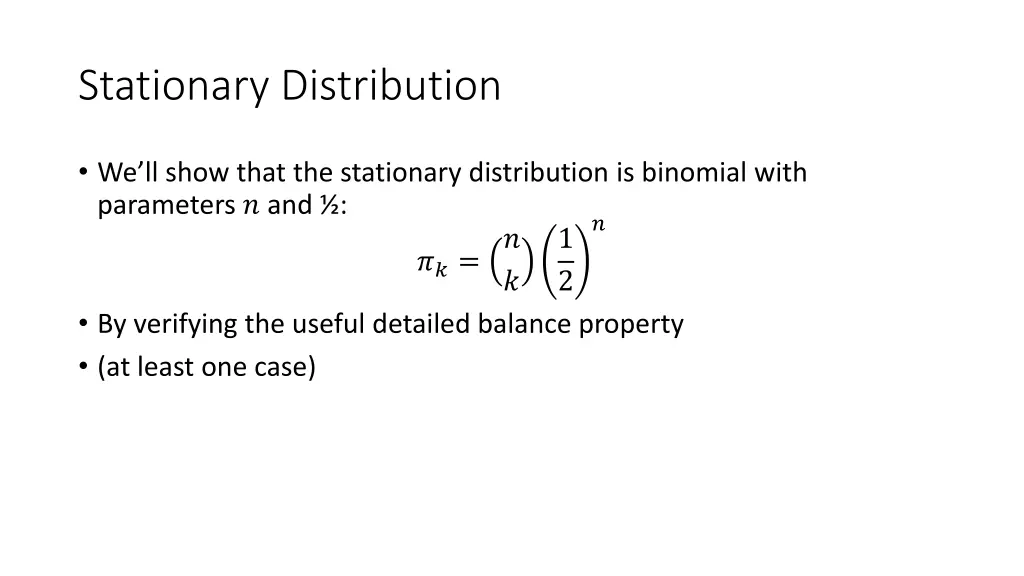 stationary distribution 1