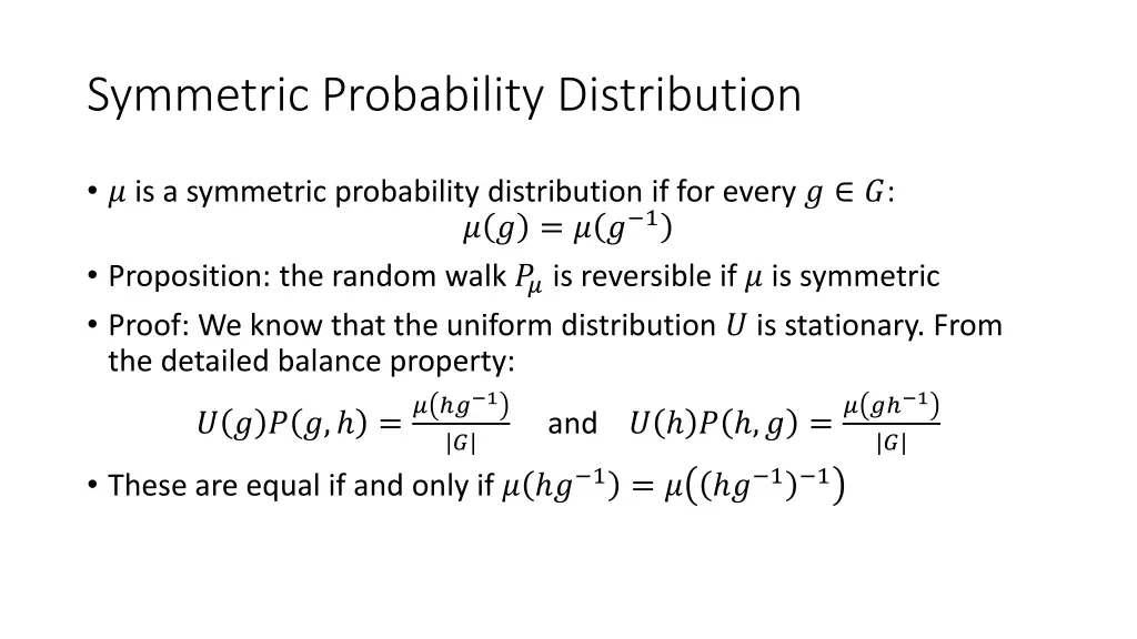 symmetric probability distribution