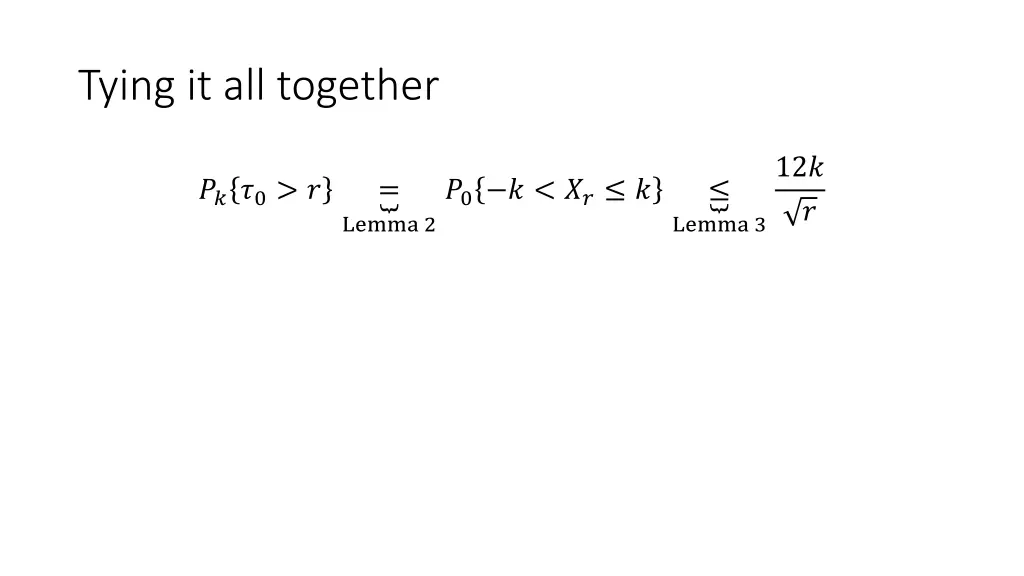 tying it all together 1