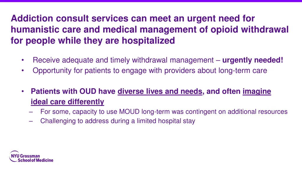 addiction consult services can meet an urgent