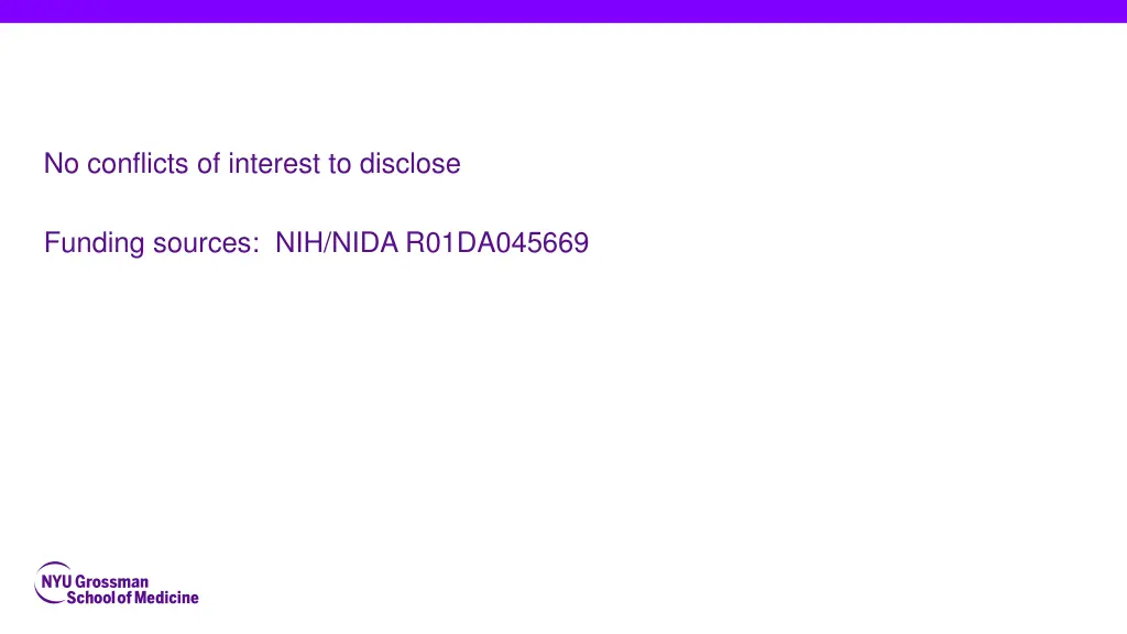 no conflicts of interest to disclose