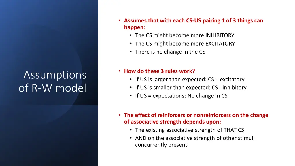 assumes that with each cs us pairing