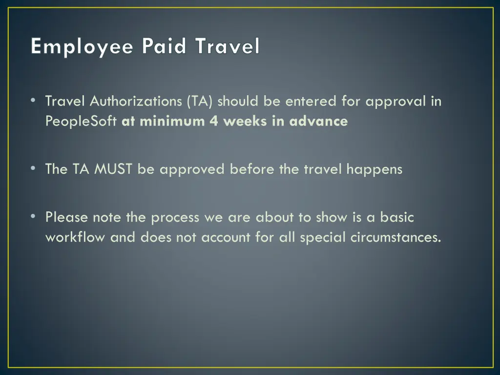 employee paid travel
