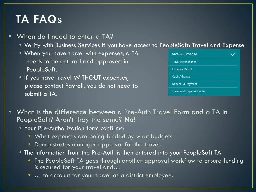 ta faqs