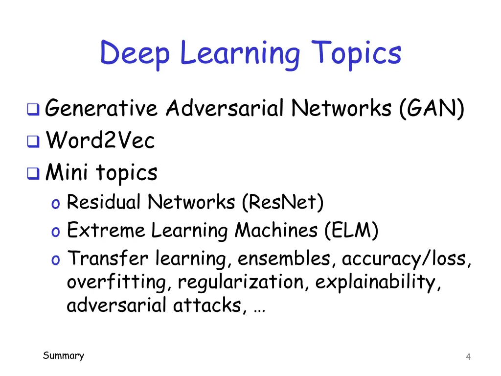 deep learning topics 1