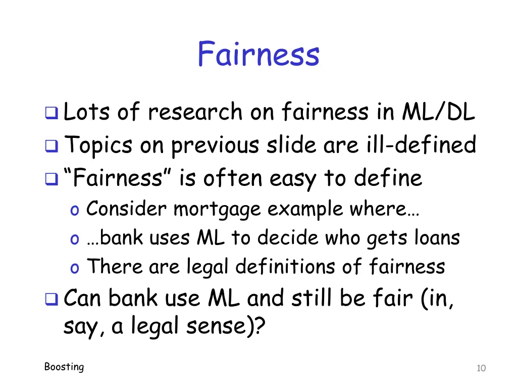 fairness
