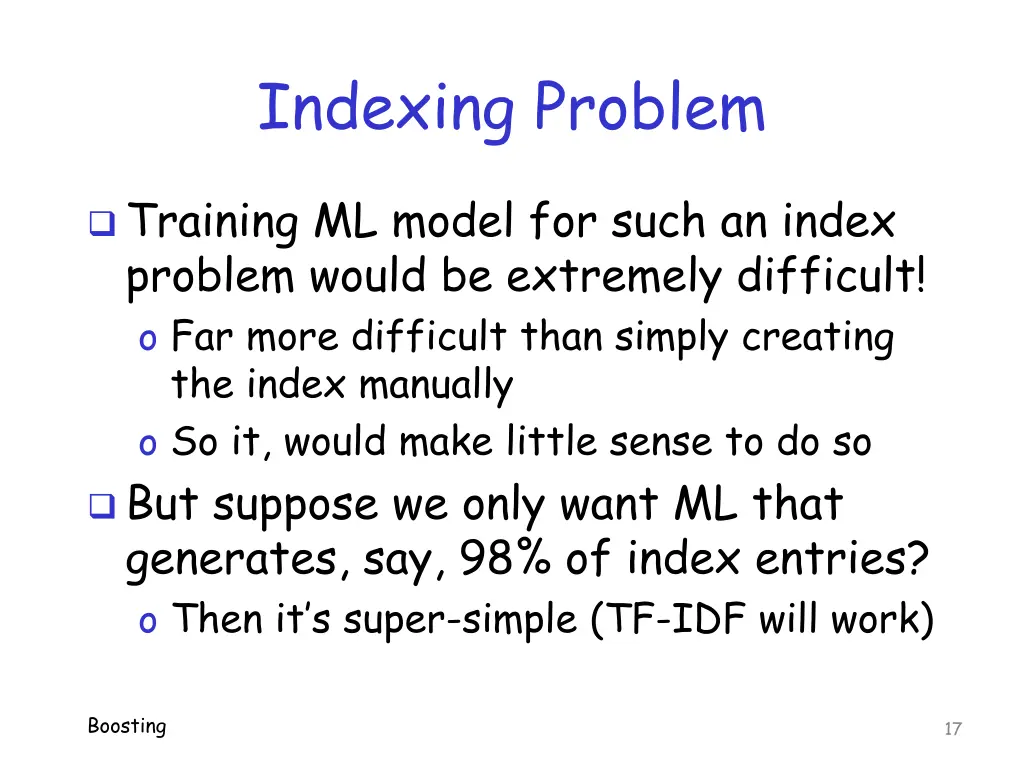 indexing problem