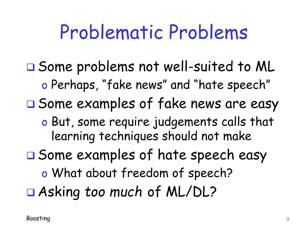 problematic problems