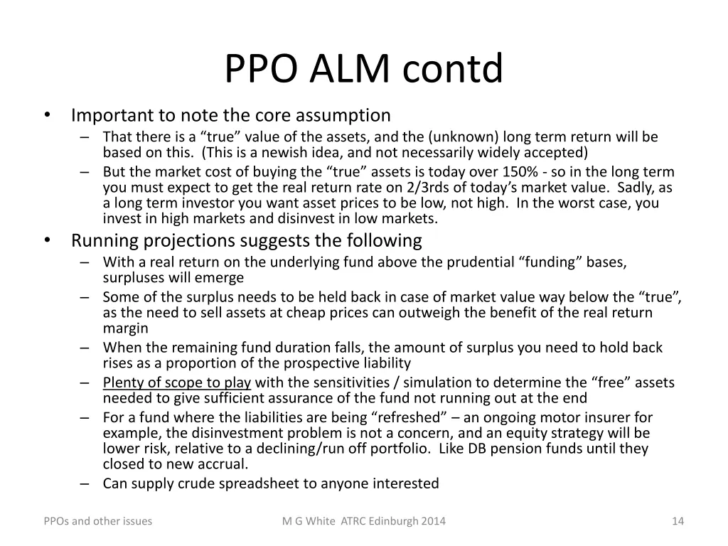ppo alm contd