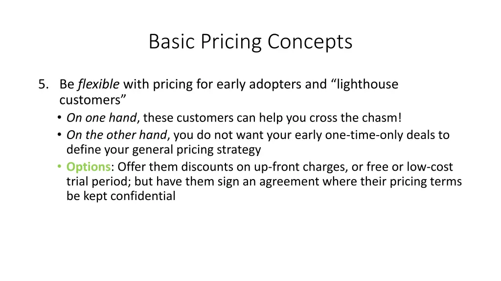 basic pricing concepts 4