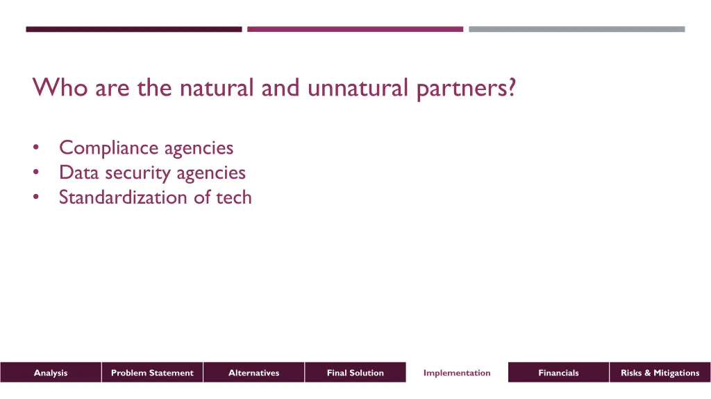 who are the natural and unnatural partners