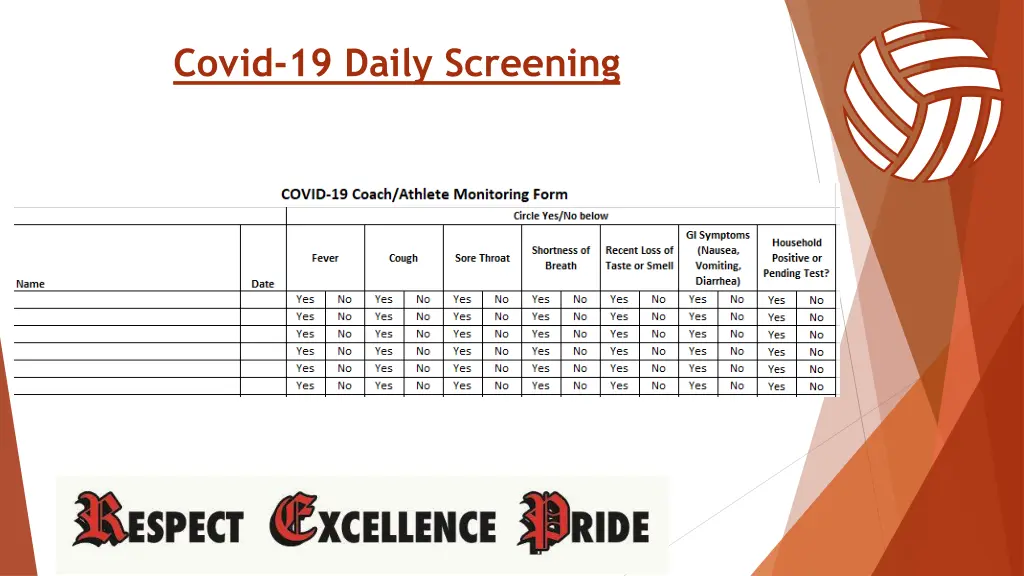 covid 19 daily screening