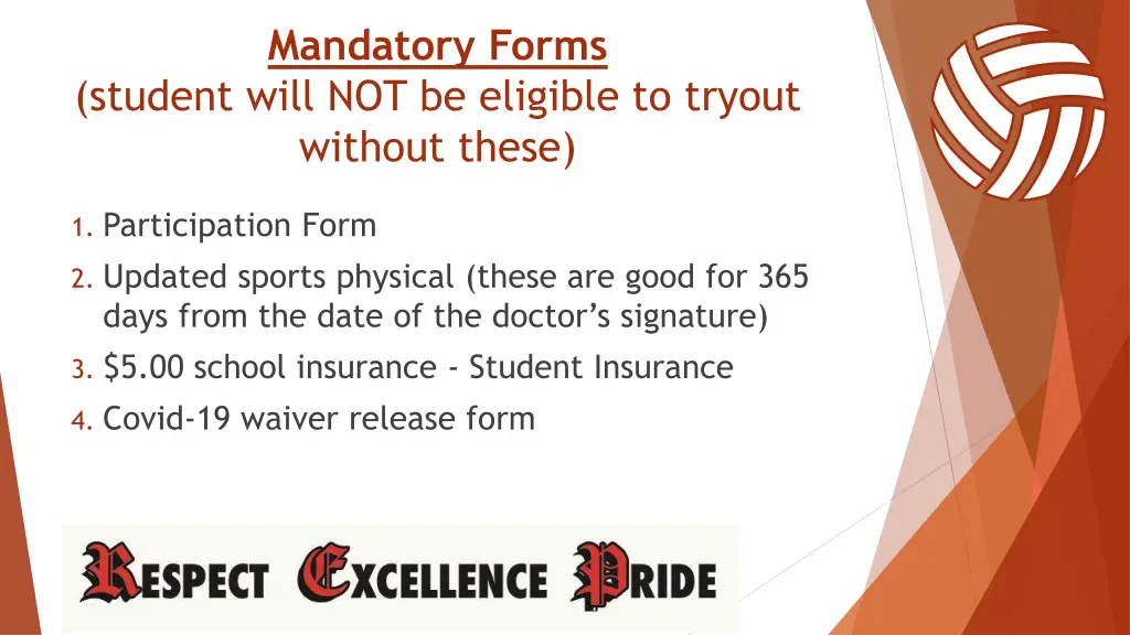 mandatory forms