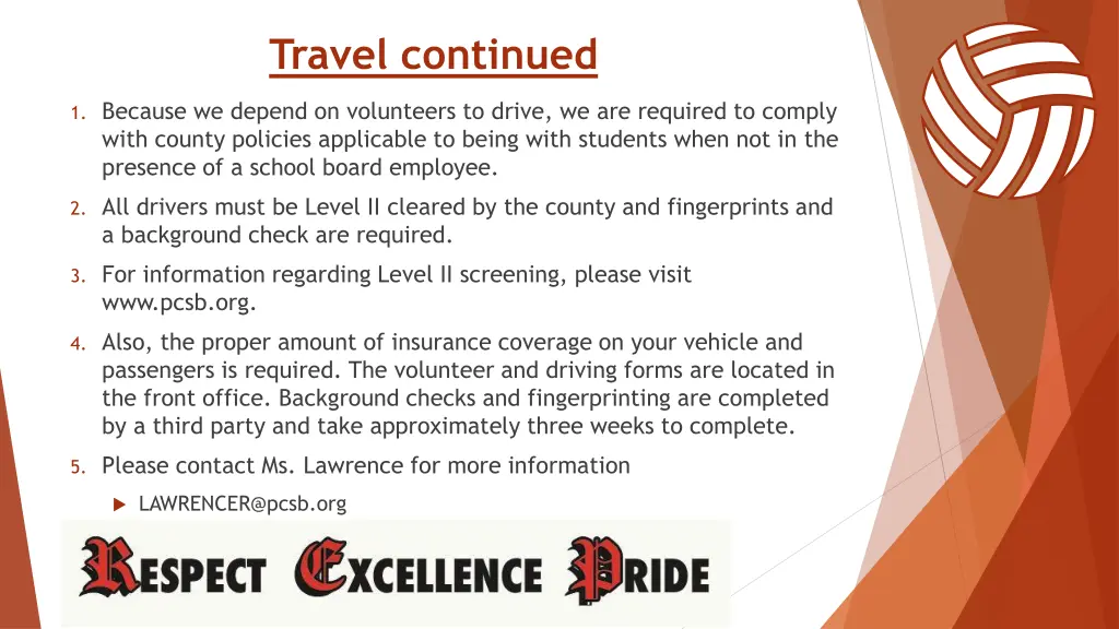 travel continued