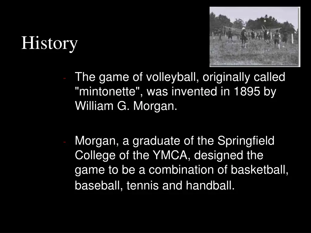 history