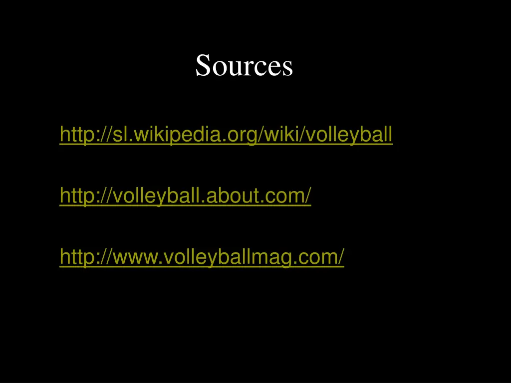 sources