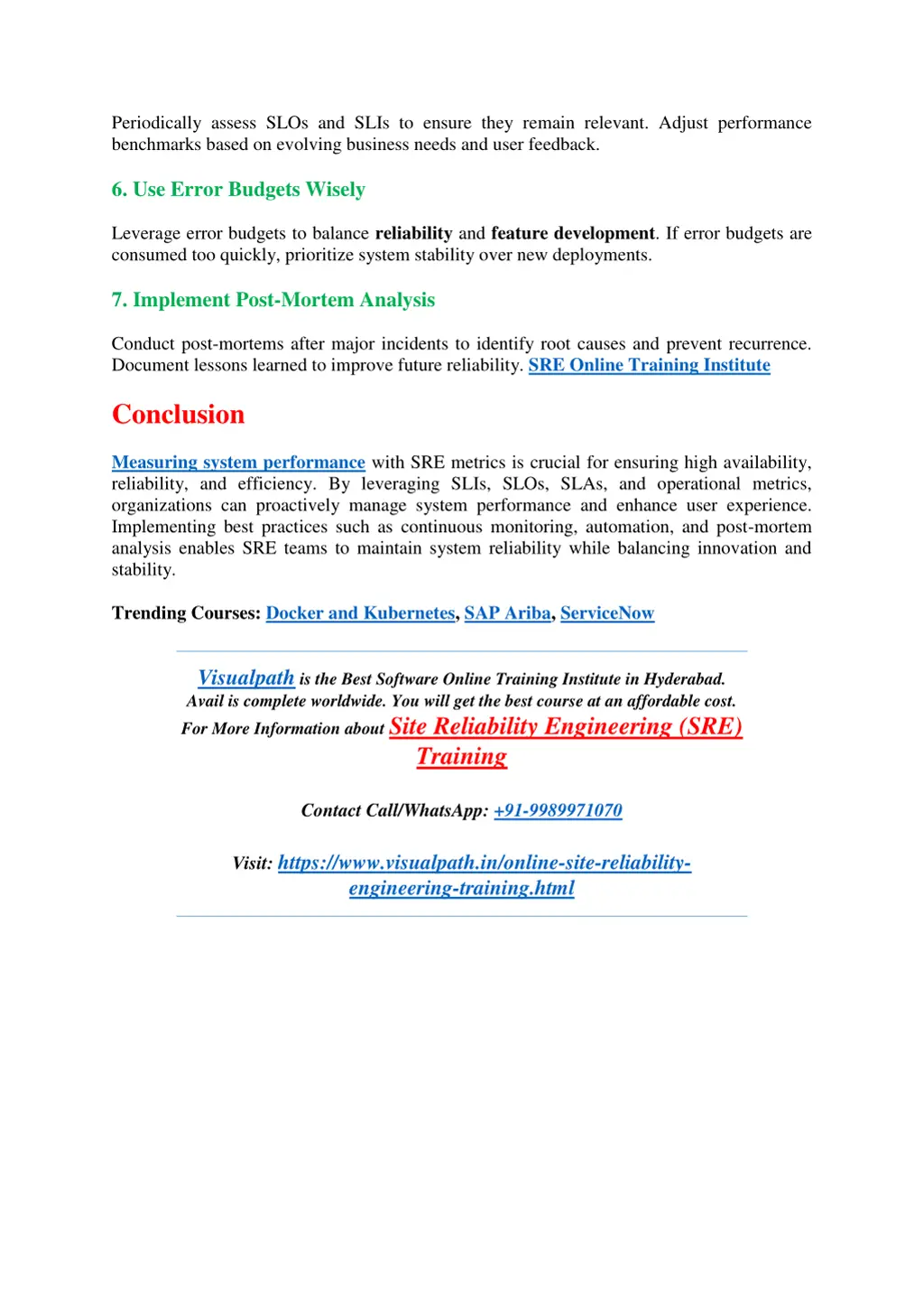 periodically assess slos and slis to ensure they