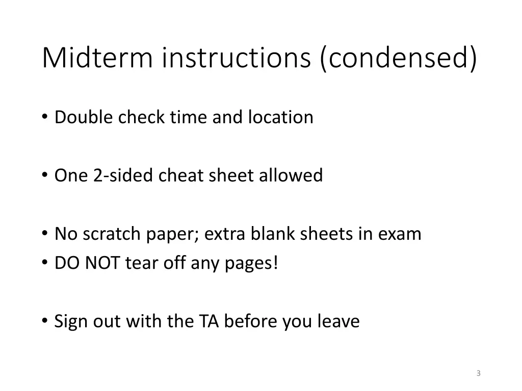 midterm instructions condensed
