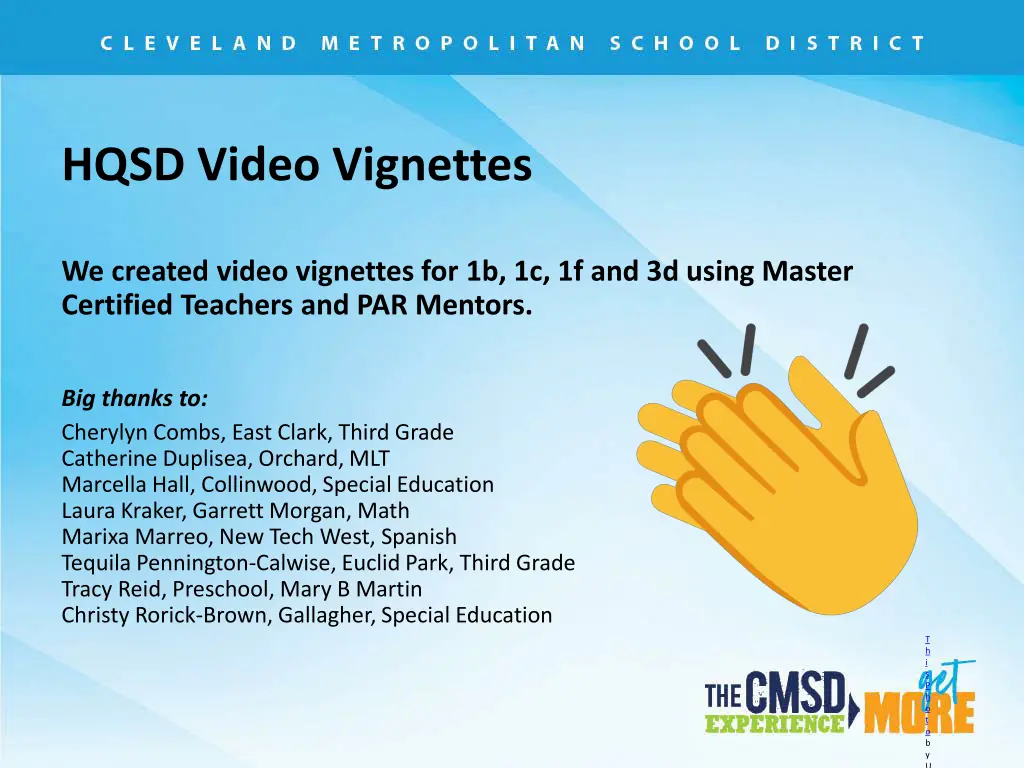 hqsd video vignettes