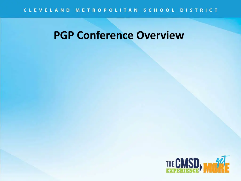 pgp conference overview