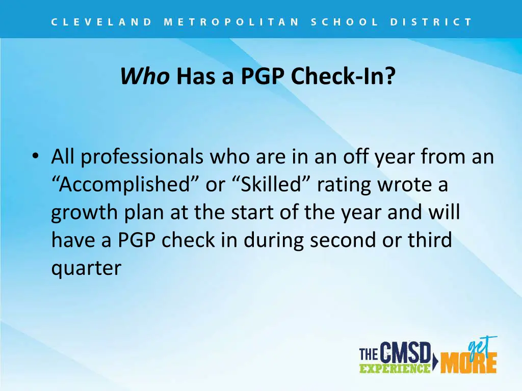 who has a pgp check in