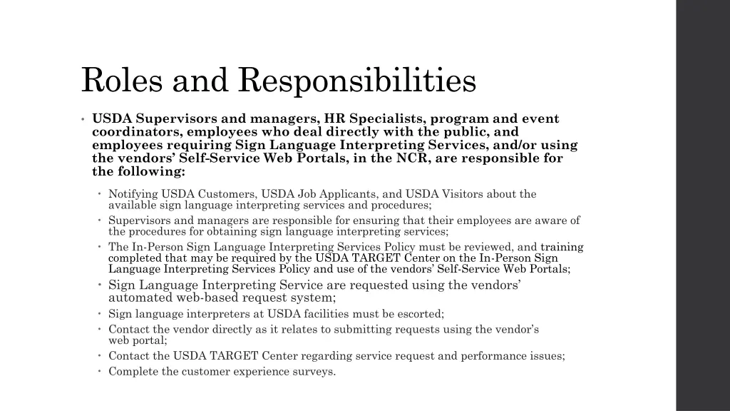 roles and responsibilities 1
