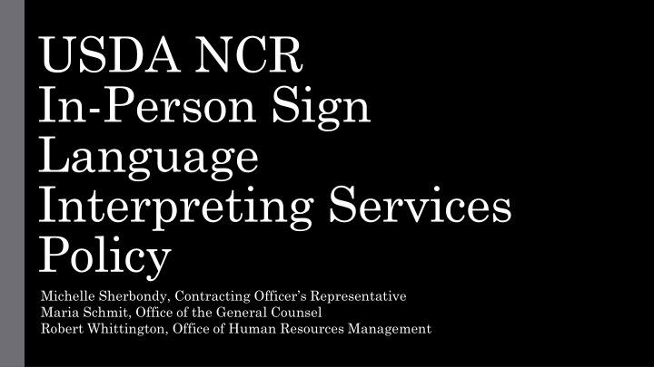 usda ncr in person sign language interpreting