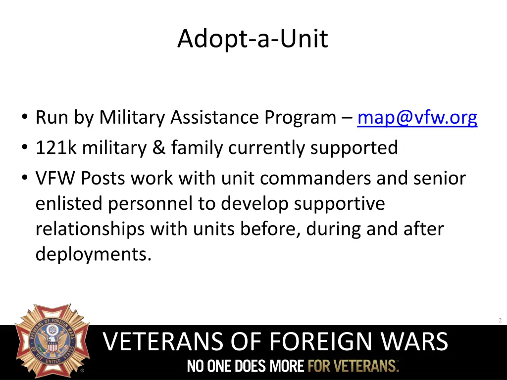 adopt a unit