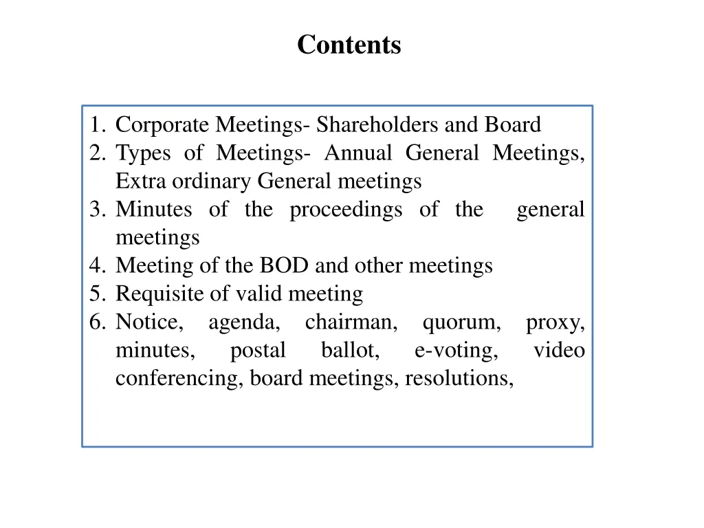 contents