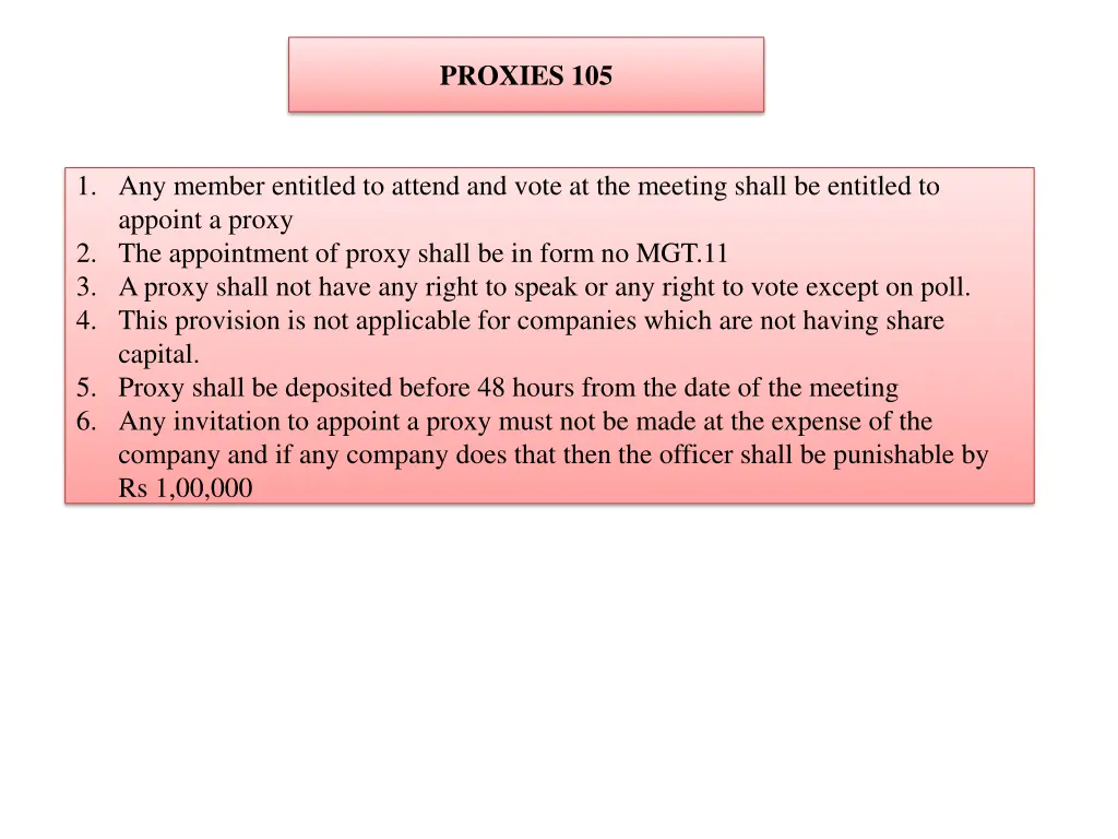proxies 105