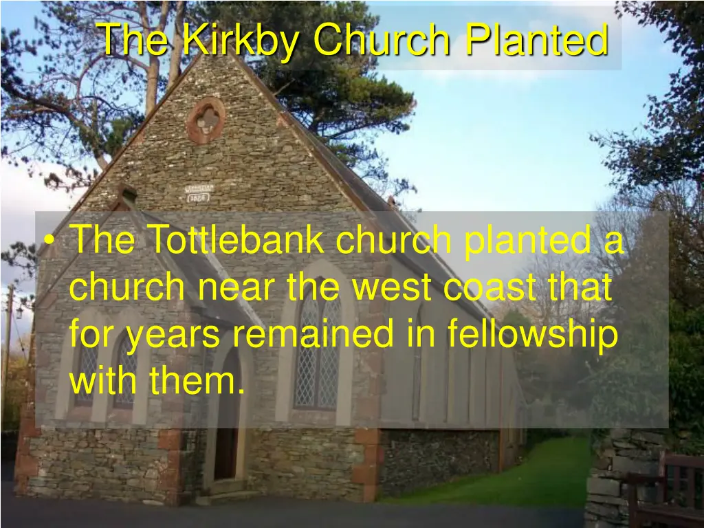 the kirkby church planted