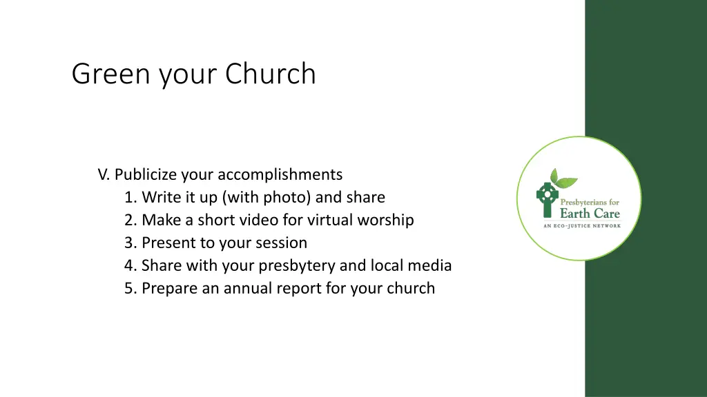 green your church 8
