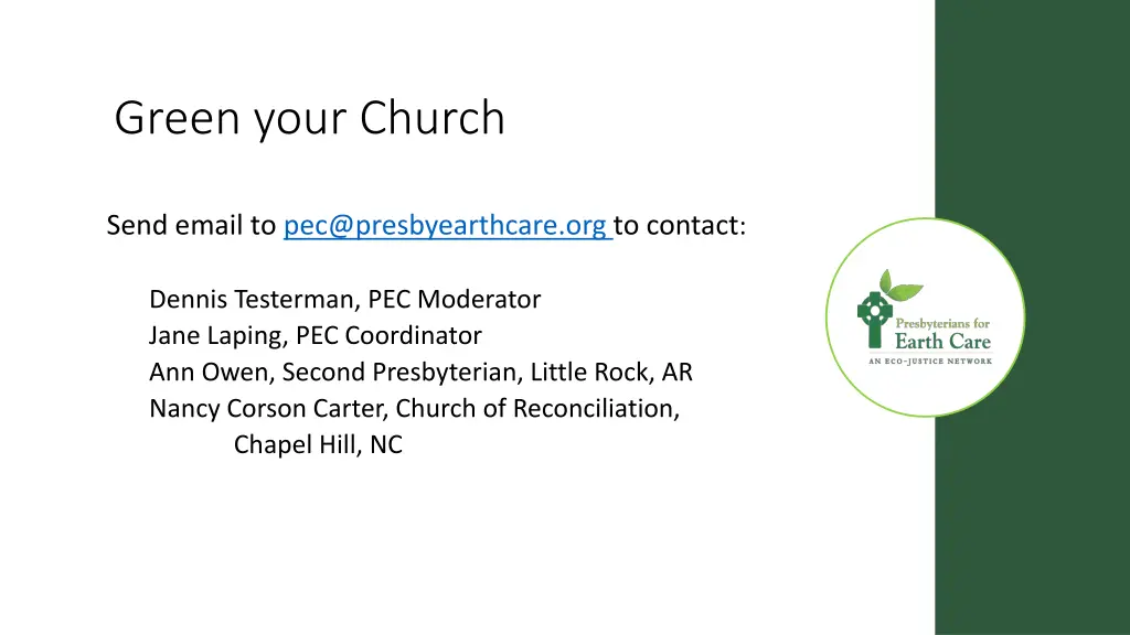 green your church 9