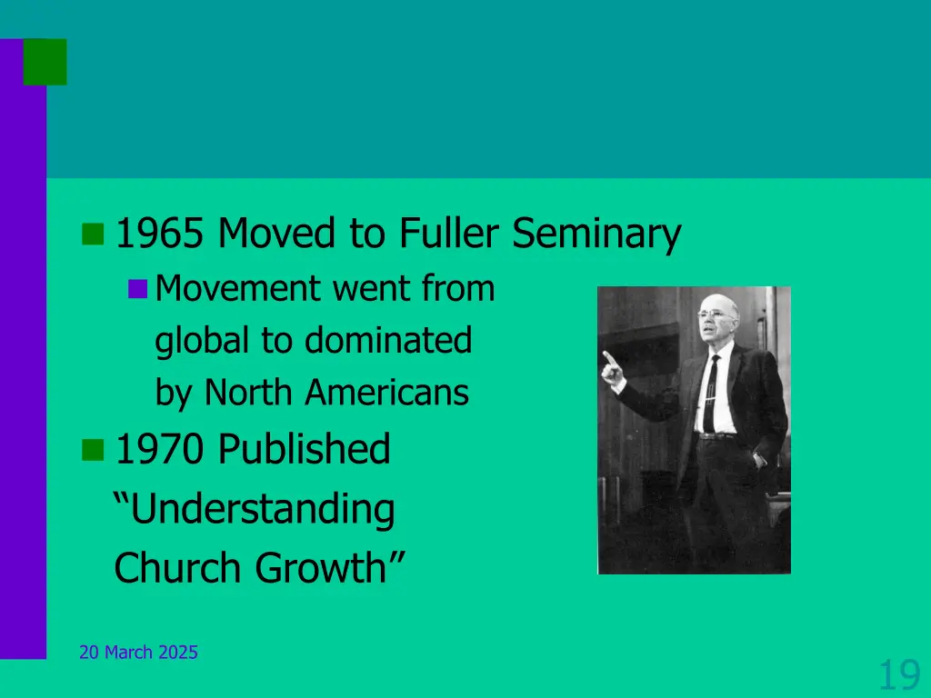 1965 moved to fuller seminary movement went from