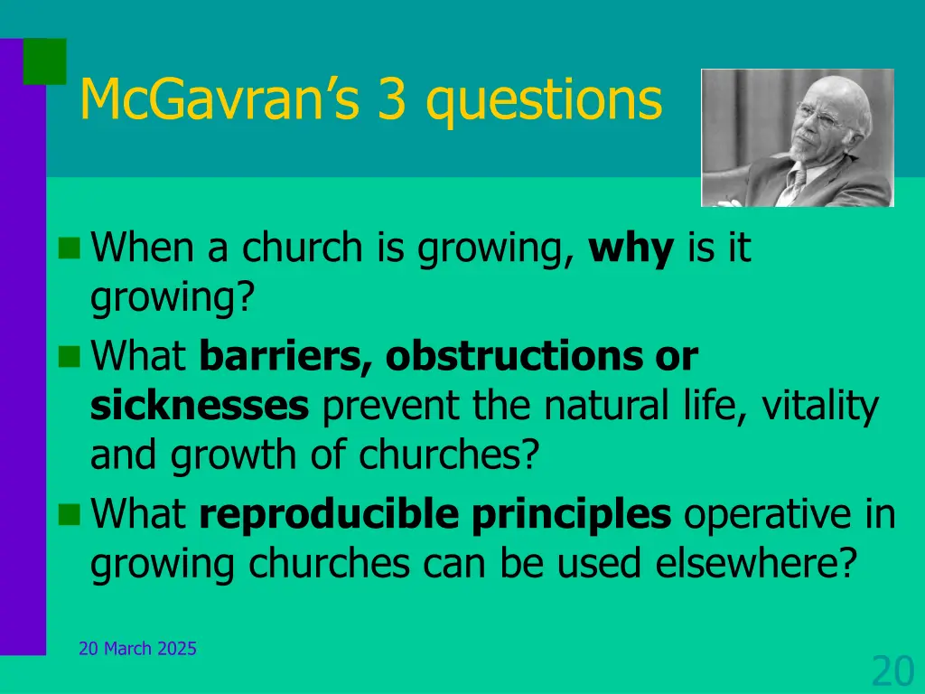 mcgavran s 3 questions