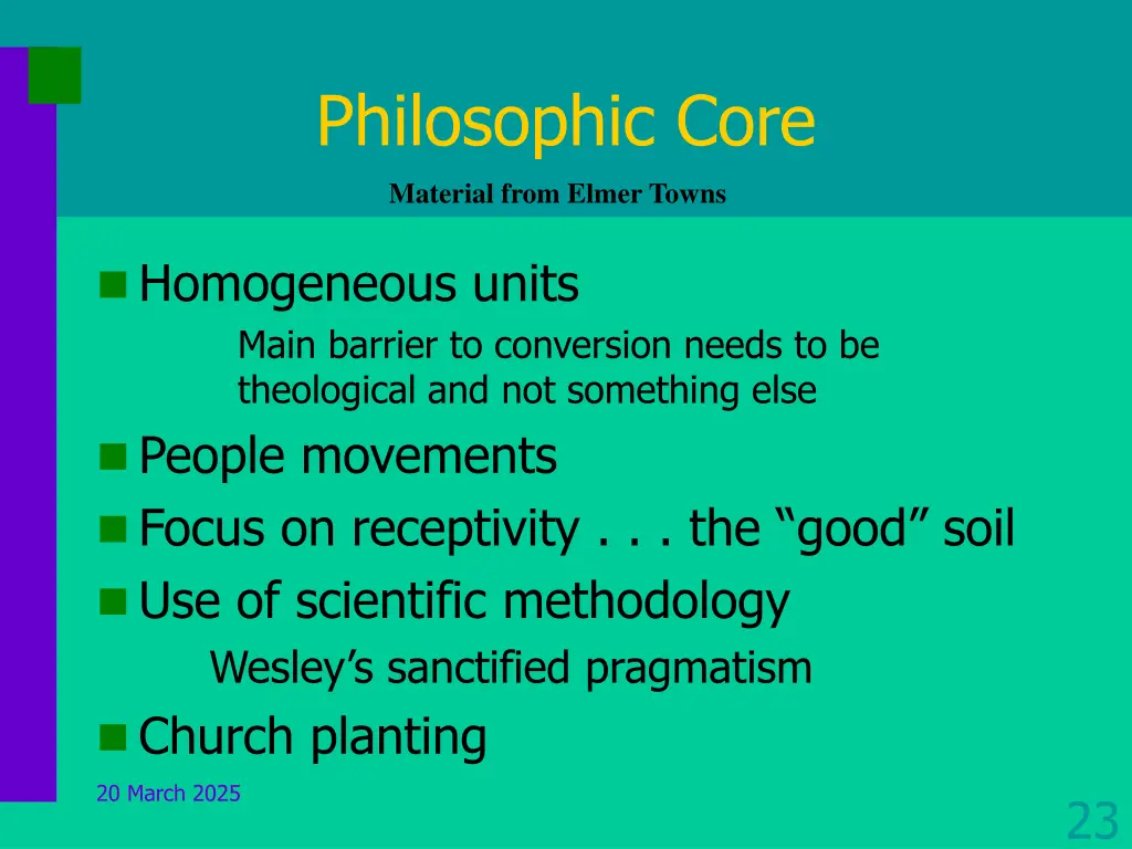 philosophic core
