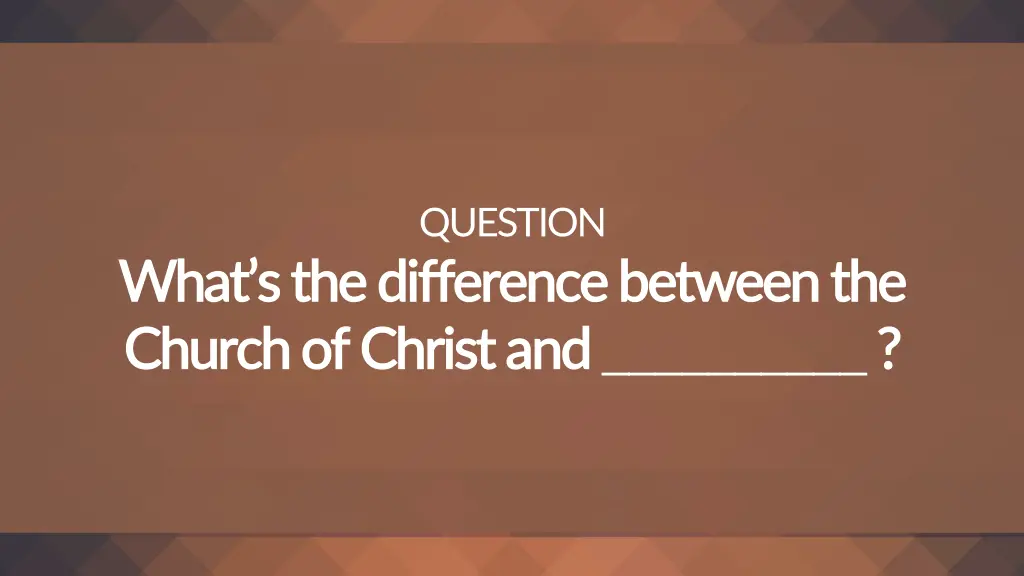 question