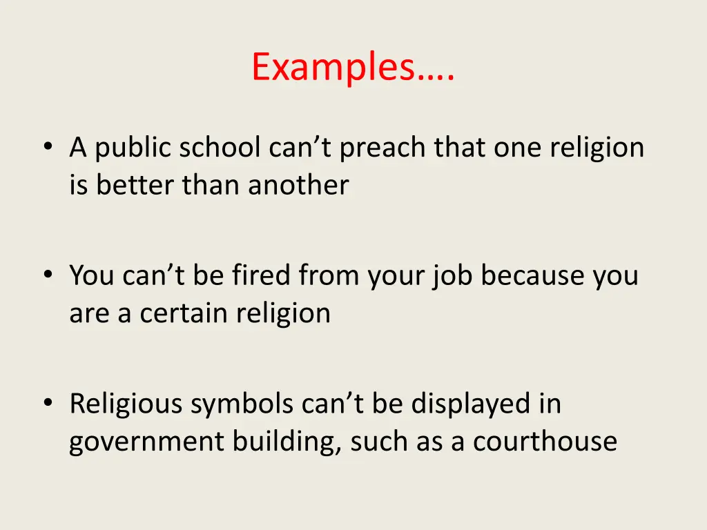 examples