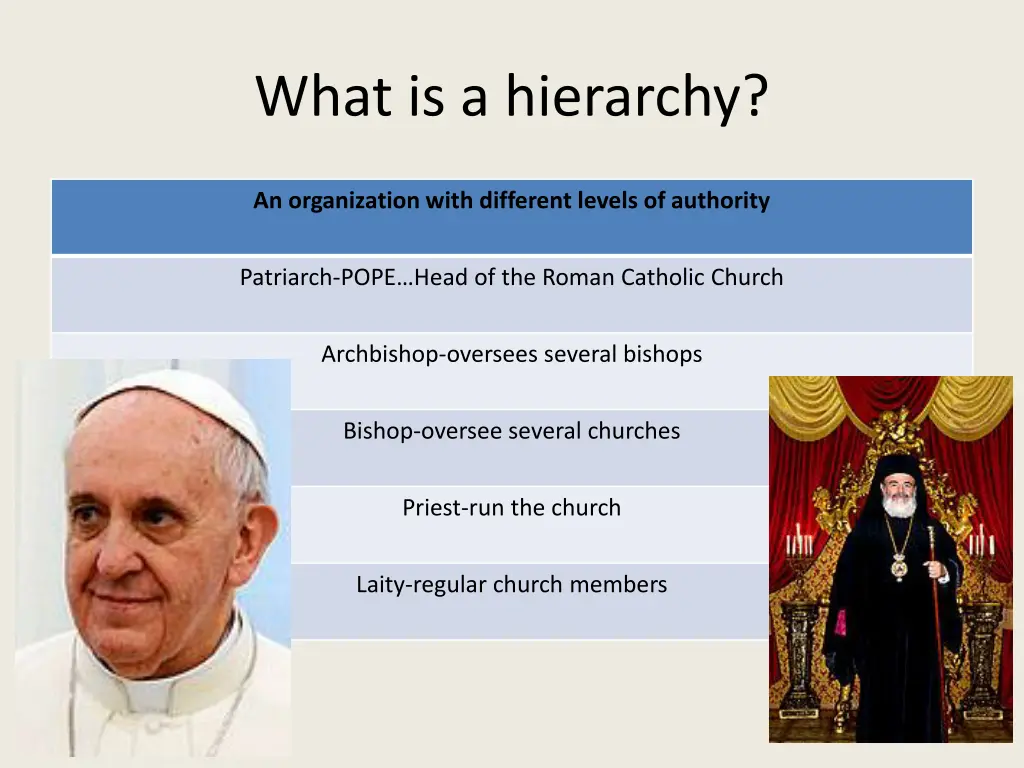 what is a hierarchy