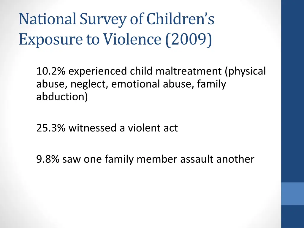 national survey of children s exposure 1