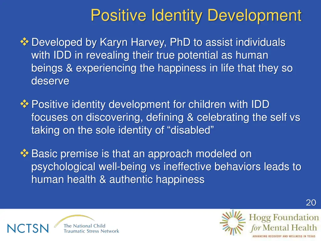 positive identity development