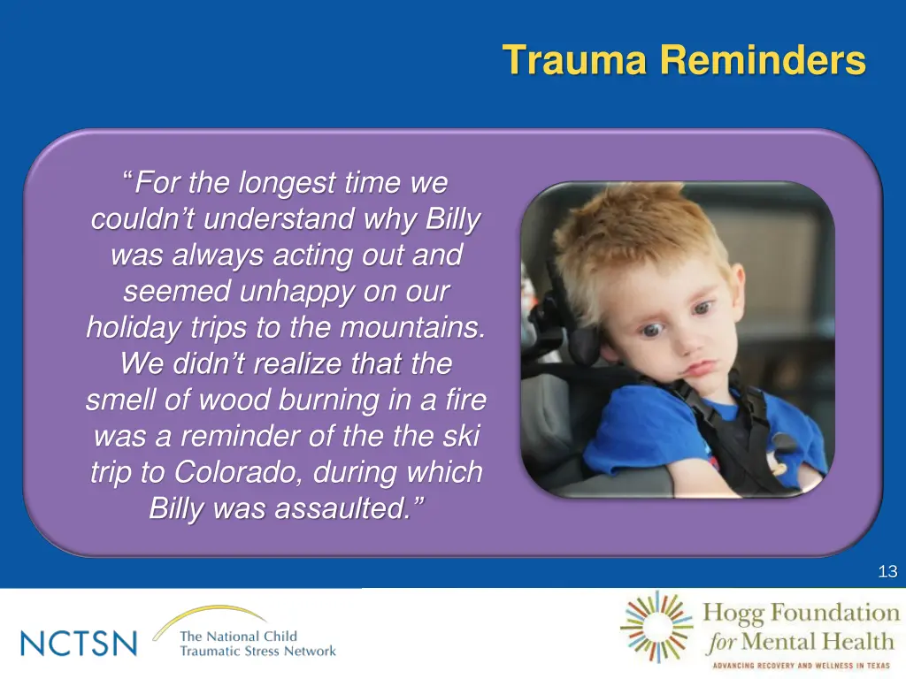 trauma reminders