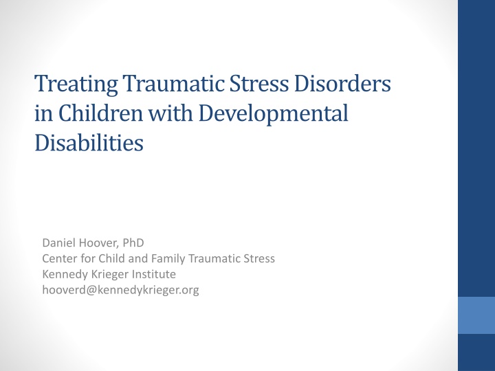 treating traumatic stress disorders in children
