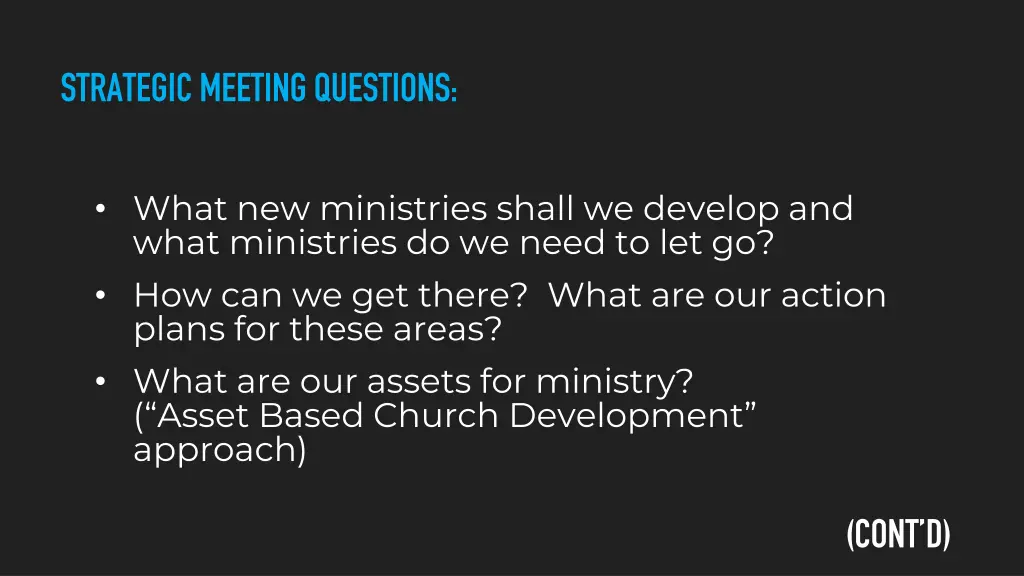 strategic meeting questions 1