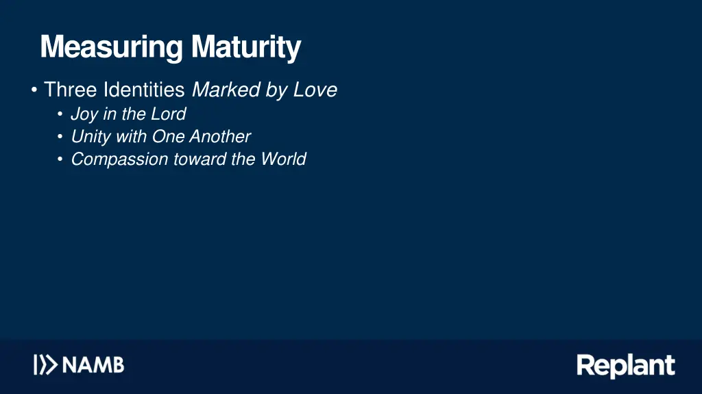 measuring maturity