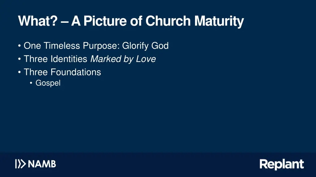 what a picture of church maturity 4